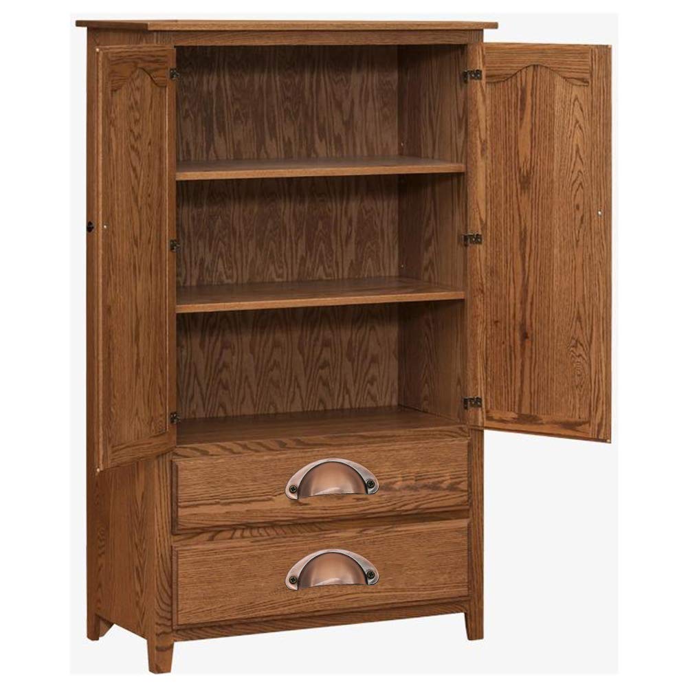 BOZONLI 12 Pack Retro Metal Kitchen Cupboard Drawer Cabinet Door Handles Knobs Furniture Handware Antique Bronze Shell Cup Pull Handle - Image 4