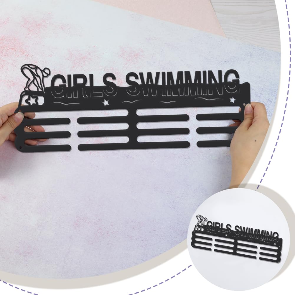 SUPERDANT Triathlon Acrylique Médaille Crochet Porte-Médaille Affichage Sports Swim Bike Run