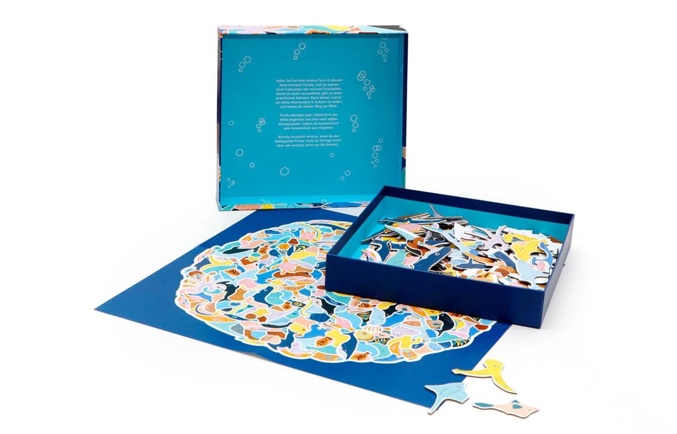 299 Fische und 1 Taucher - Ein Meeresknäuel-Puzzle