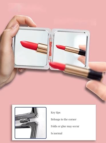 Miniatura 3 de Genshin - Espejo pequeño de personajes de anime, espejo de maquillaje, espejo de maquillaje de doble cara, espejo plegable, espejo de bolsillo, 2.55