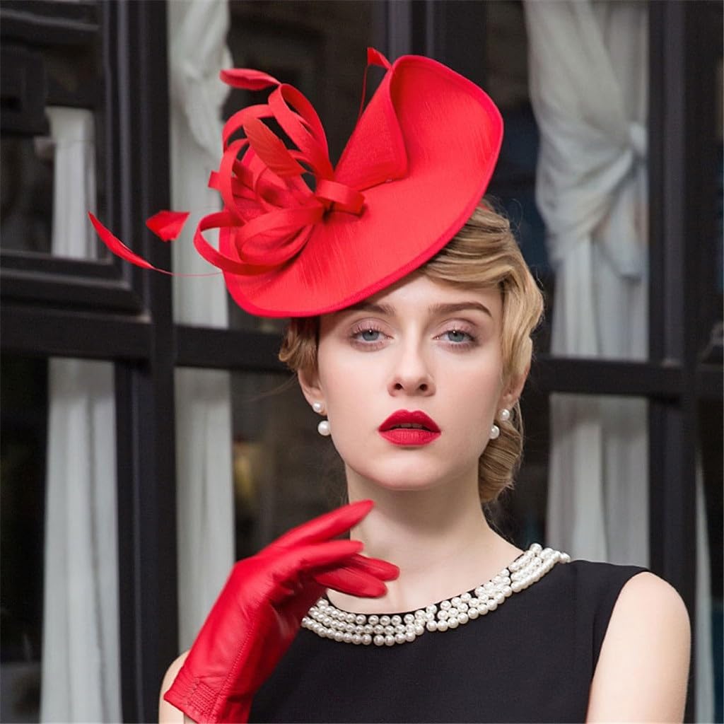 Women Chic Fascinator Hat for Wedding Party Cocktail Hats Hair Accessories Fascinators