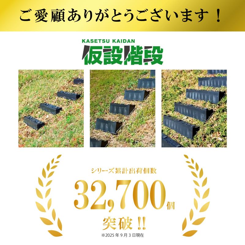 Amazon.co.jp: サンポリ 2個 プラ 仮設階段 500mm幅 対応傾斜角度30-45