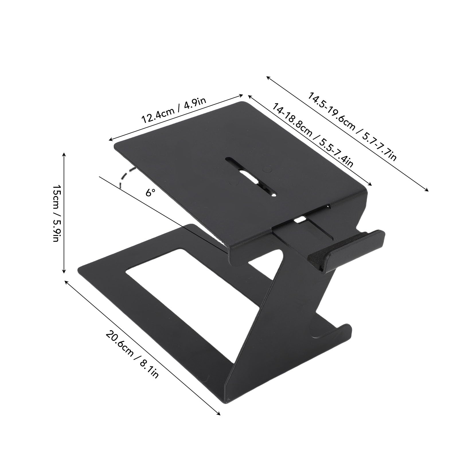Desktop Speaker Holder with EVA Pads, Adjustable Studio Monitor Risers for Small Medium Speakers