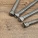 1pc High Carbon Steel Chisel Point and Flat Head Hexagonal Rod 250/300/350mm Industrial Grade Forged Steel Chisel Carving Chisel,flat head,300mm with handle