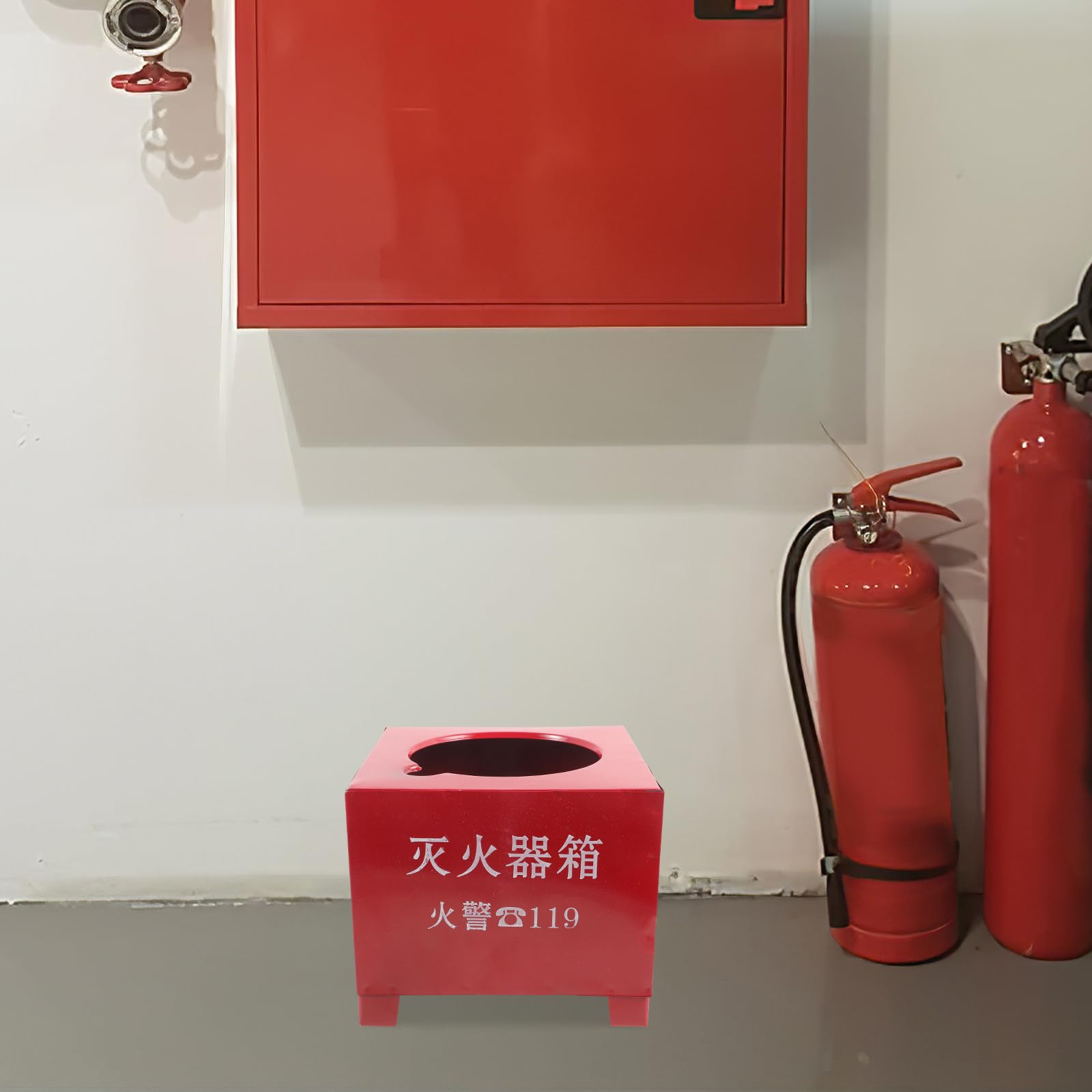 SHINEOFI Soporte de Extintor de Incendios Base de Montaje de Hierro Resistente para Extintores de 2-4 Kg, Soporte para Extintor Hogar, Oficina y Espacios Públicos, Base Estable y Segura