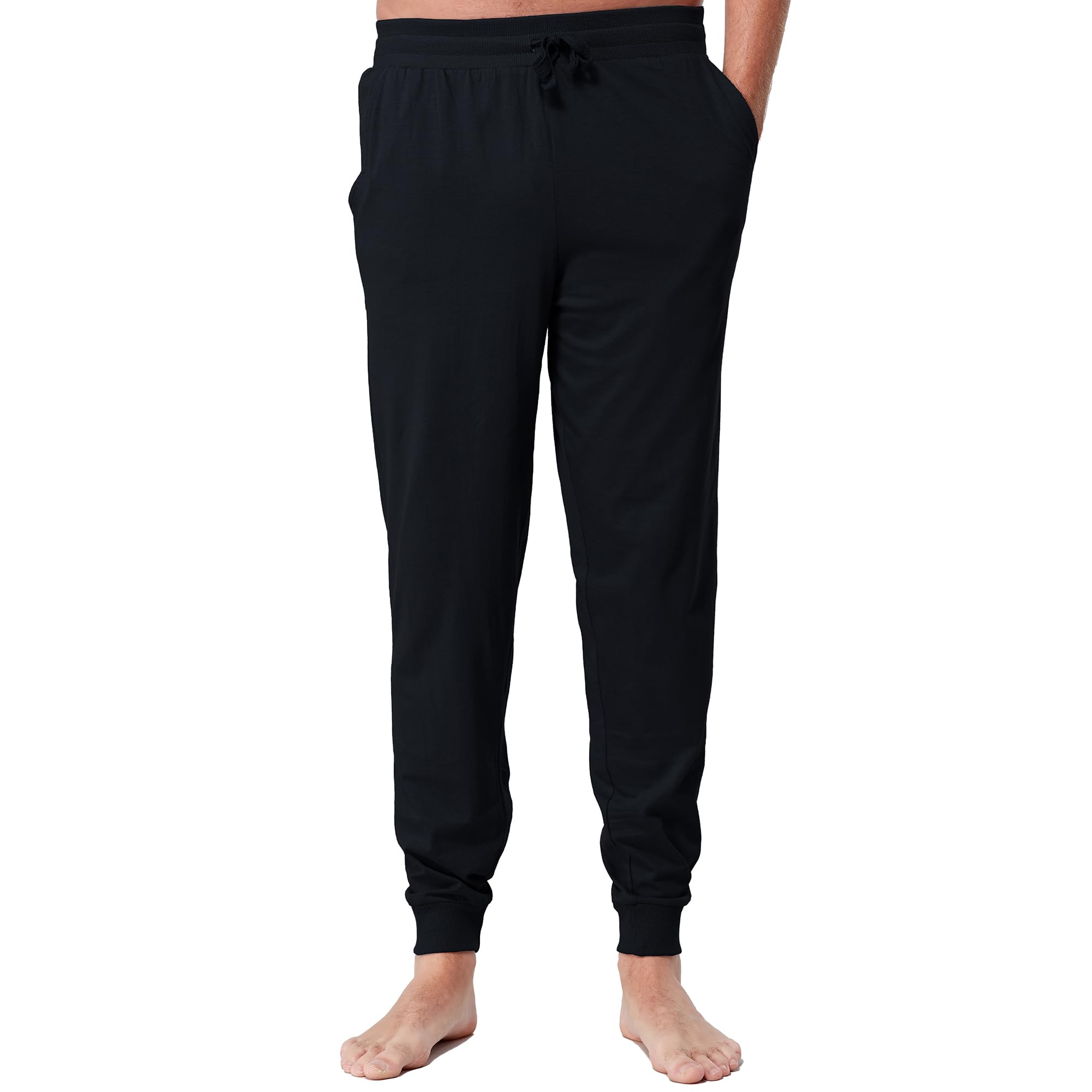 The Essentials Wardrobe Mens TEW Lounge Pants - Cuffed - Black - Medium