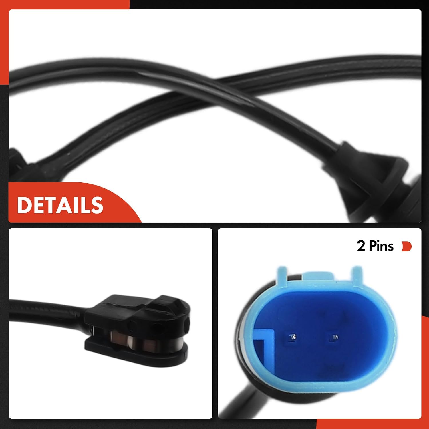 A-Premium Front Disc Brake Pad Wear Sensors Compatible with BMW X5 2019-2021, X7 2019-2021, X6 2020-2021