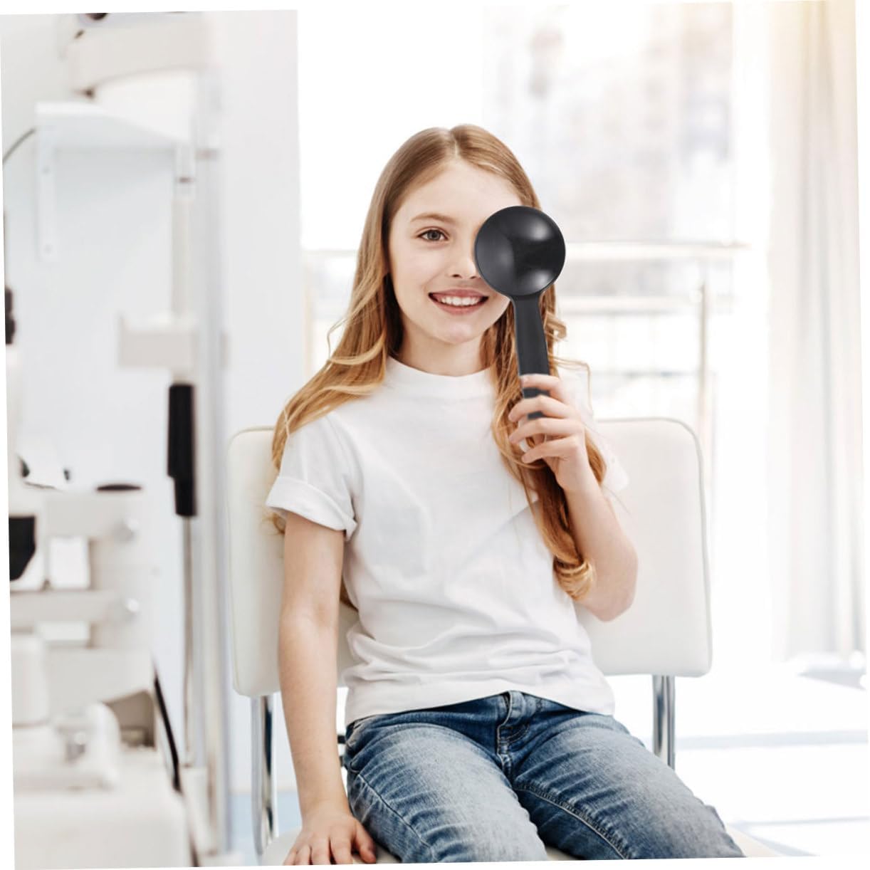 4pcs Boy Girl Eye Occluder Test Tool for Accurate Eye Exams Portable Handheld Design Safe Material for Pediatric Use