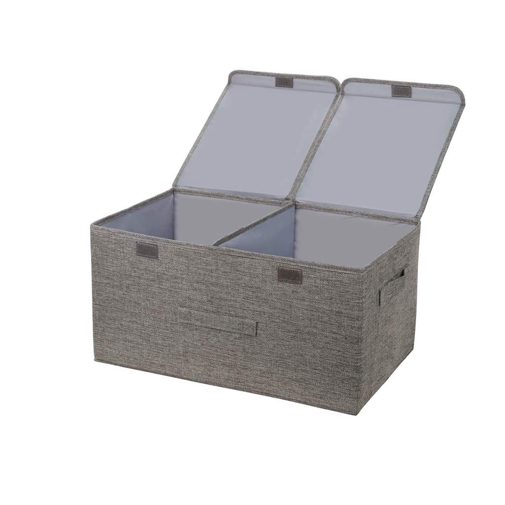 Storage Box Collapsible Linen Fabric Clothing Basket Bins Toy Box Organizer Storage Box Organizer Storage Organizer Color E
