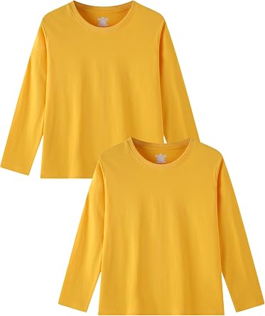 Family Feeling Kids Long Sleeve Crewneck Tshirt Boys Plain T-Shirt