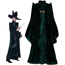 Womens Witch Halloween Cosplay Costume Movie Wizard Sorceress Cloak Robe Coat