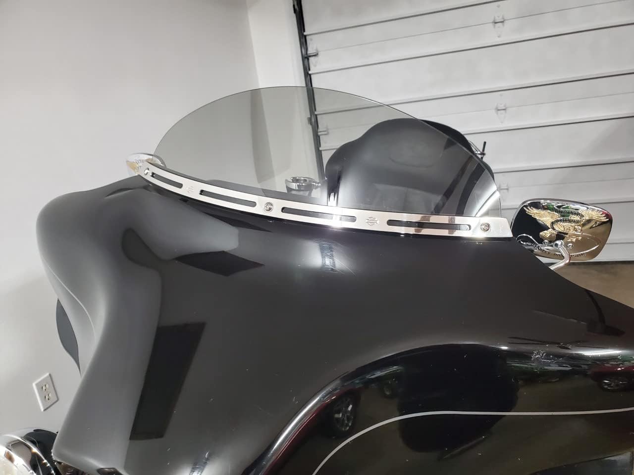 8" Light Tint Windshield Compatible with Harley Davidson Street Glide/Electra Glide/Ultra Classic/Tri-Glide 1996-2013 Models