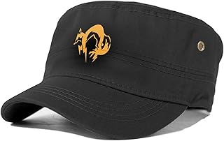 Metal Gear Solid Fox Hound Cadet Army Hats Unisex Adjustable Military Style Adult Flat Top Cap