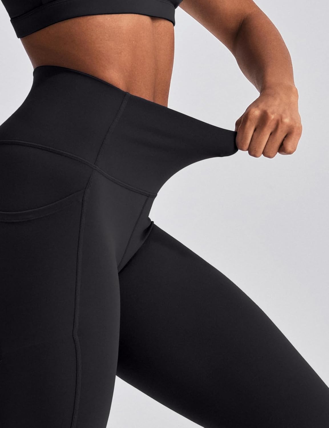 K-Swiss Leggings for Women - Soft Stretchy High Waist 25" with Pockets Lounge Yoga Pants Workout Athletic Casual - Image 5