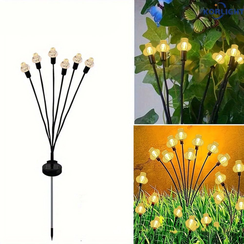 Luci solari da terra da 70 cm, confezione da 4, facili da