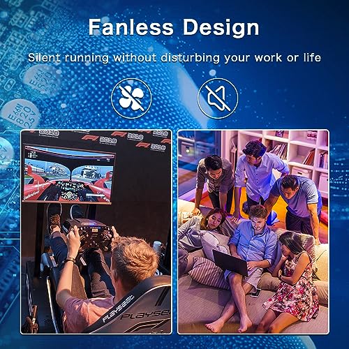 Image of 2.5G Unmanaged Ethernet Switch with 4 x 2.5G Base-T Ports and 2 x 10G SFP+ Uplink Ports, Compatible with 100 /1000 /2500Mbps, Fanlesss Design, Plug & Play, Metal 2.5Gb Network Switch
