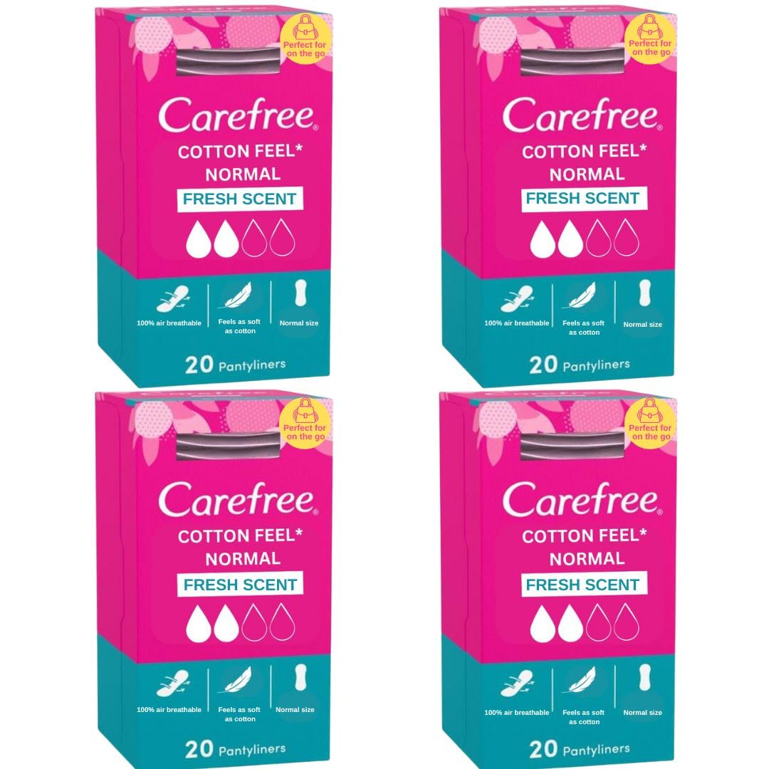 Second One80Pcs Panty Liners for Women Comfortable Feeling Sanitary Pads Perfect Fit Design Pads for Women Sanitary Perfect for On The Go 4 x 20pcs