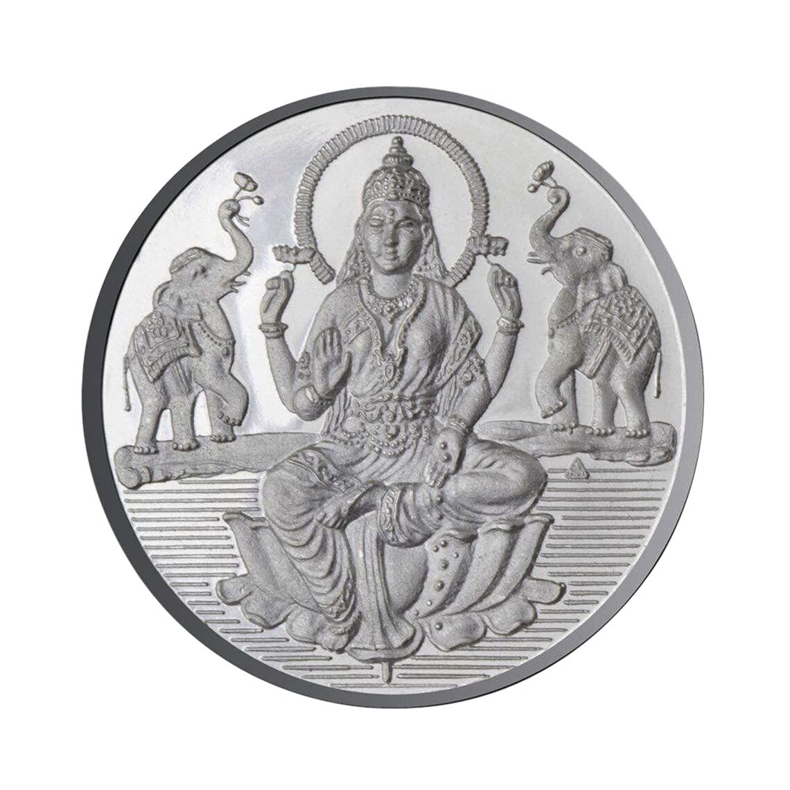Goddess Laxmi Coin in Pure Silver 999 Religious Coin for Diwali and Gifting Purpose (10 Grams)