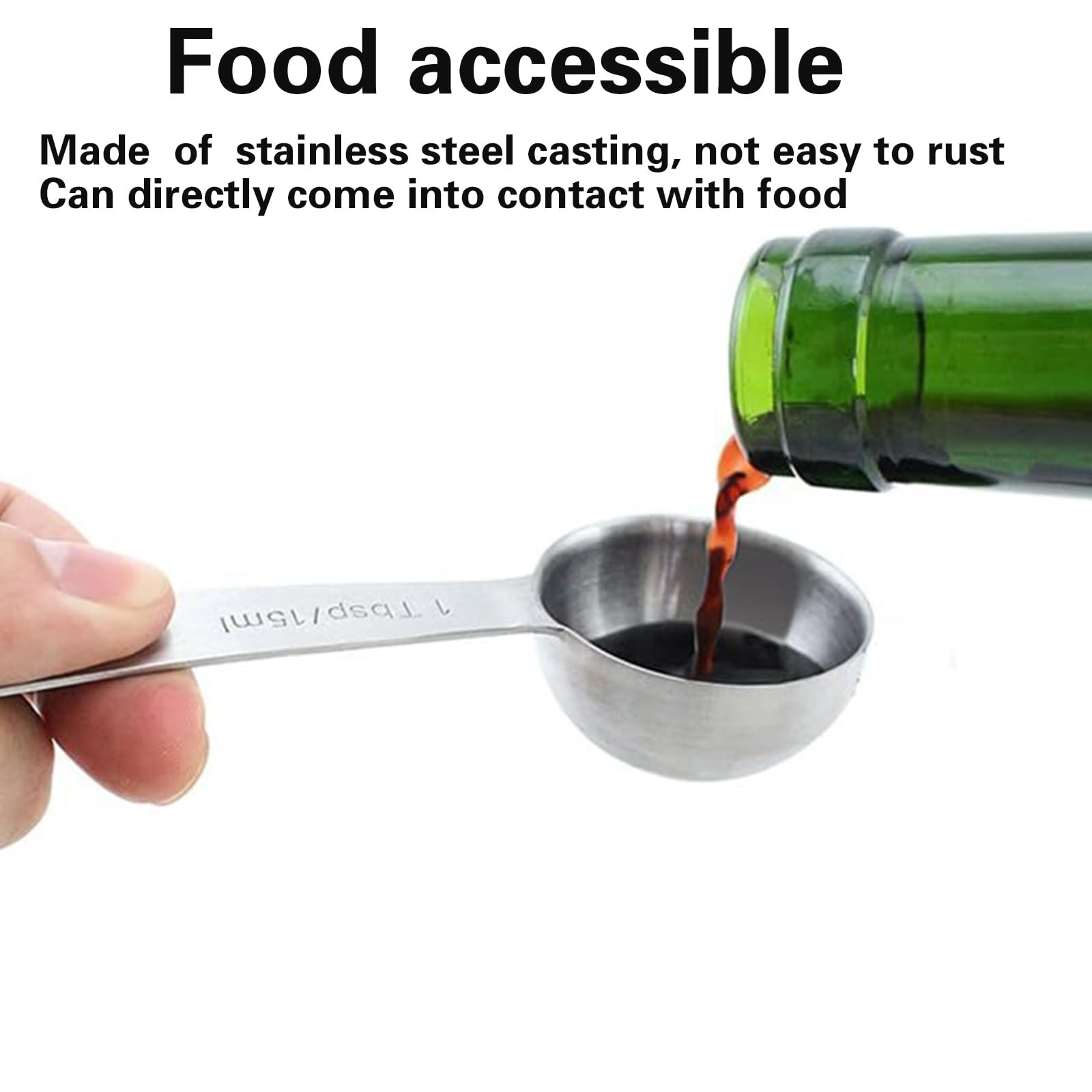 Juego Cucharas Resistentes con Grabados Juego Cucharas Medidoras Gourmets Prácticas Utensilios Cocina Funcionales Acero Inoxidable