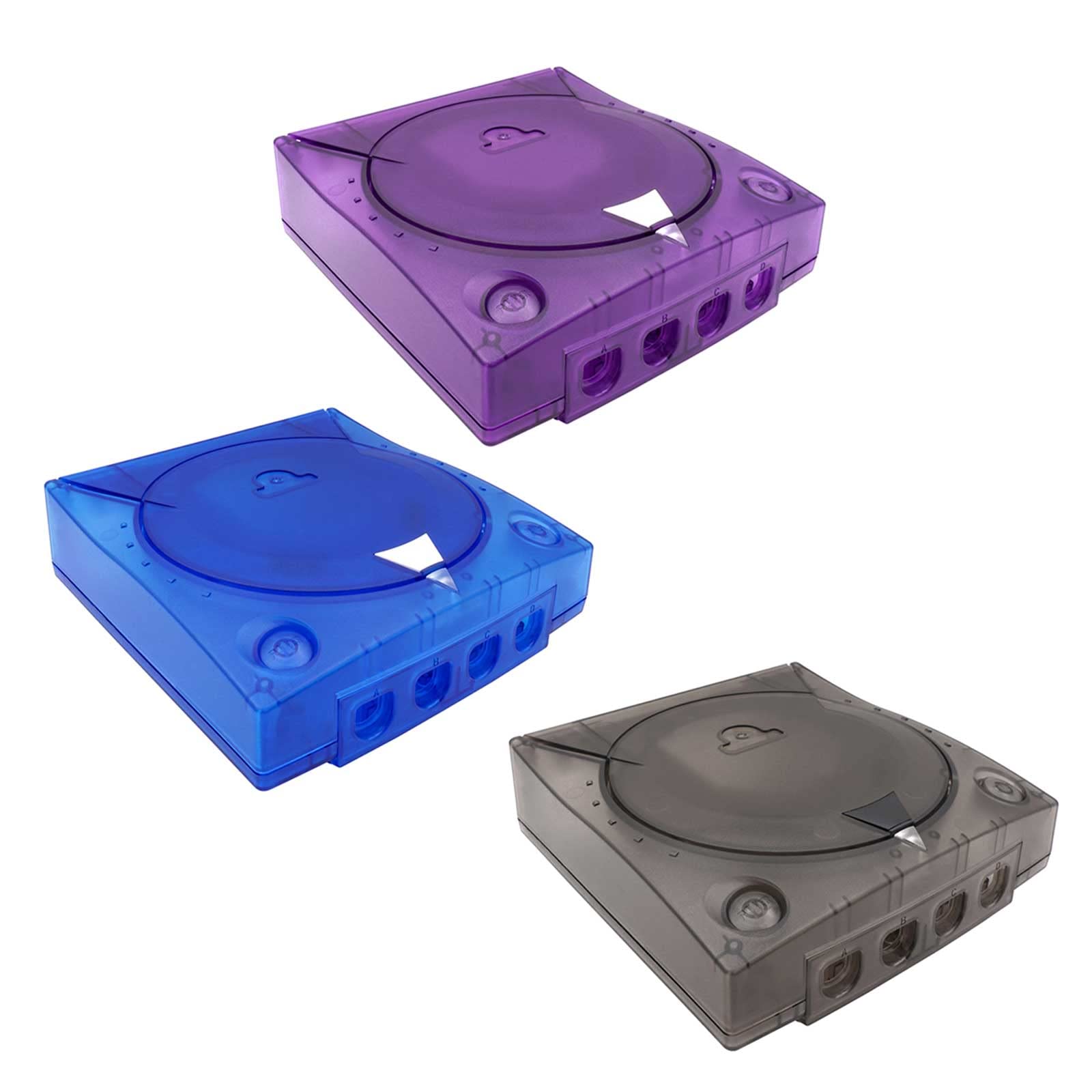 Alloggiamento di ricambio Shell Traslucido Custodia per Box Trasparente Retro Videogiochi Console Parti di Riparazione per Console di Gioco Box