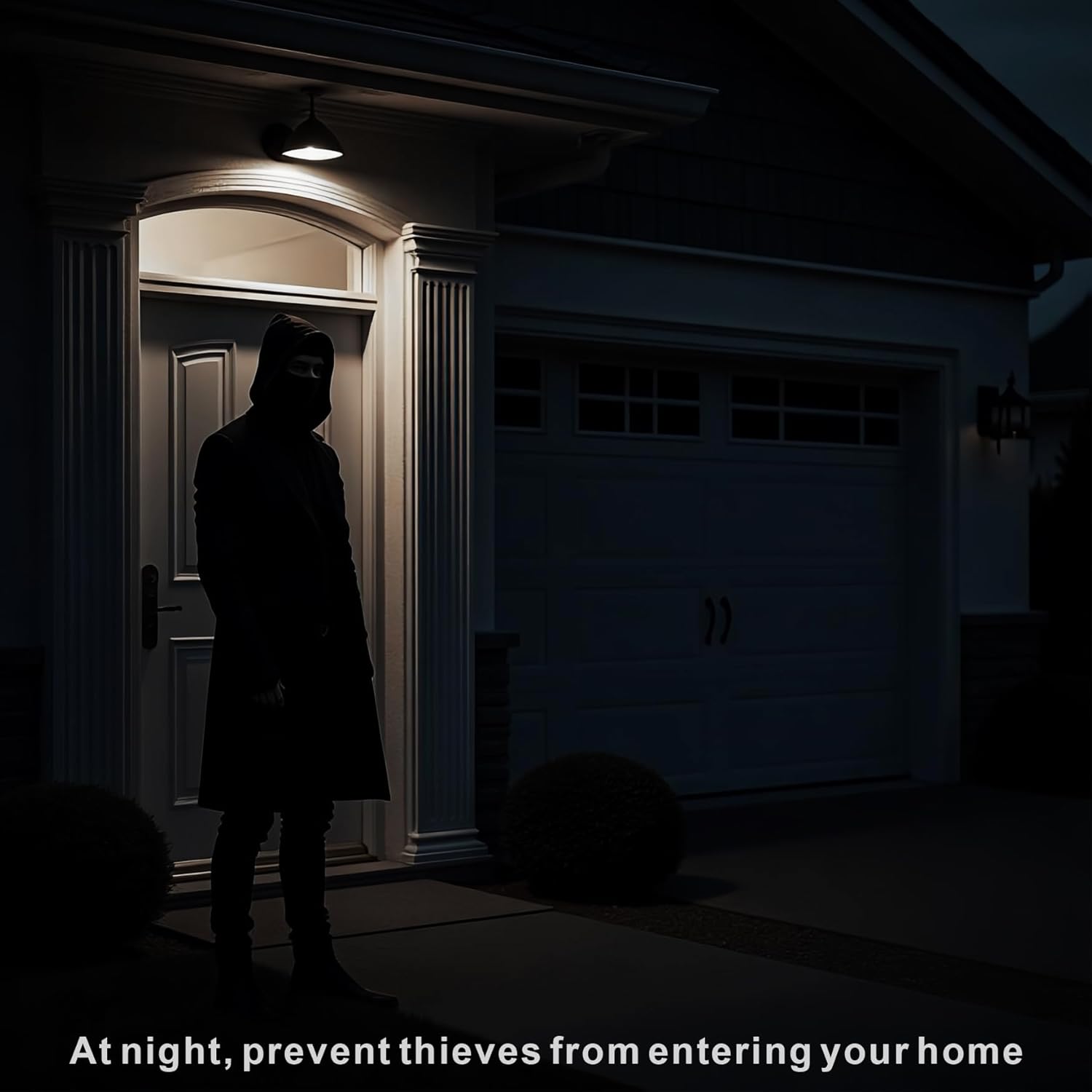 7117 Motion Sensor Light Bulbs, 16W (100Watt Equivalent), Motion Activated Dusk to Dawn Security LED Bulb, PAR38 Flood Light E26 5500K Daylight, for Indoor and Outdoor Lighting, 3Pack