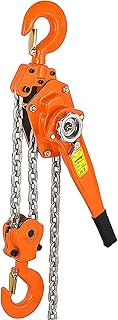 VEVOR 6 Ton Lever Block Chain Hoist 6M 20ft Chain Hoist Alloy Steel G80 Chain Ratchet Lever Hoist with Hook (6 Ton 20 Ft)
