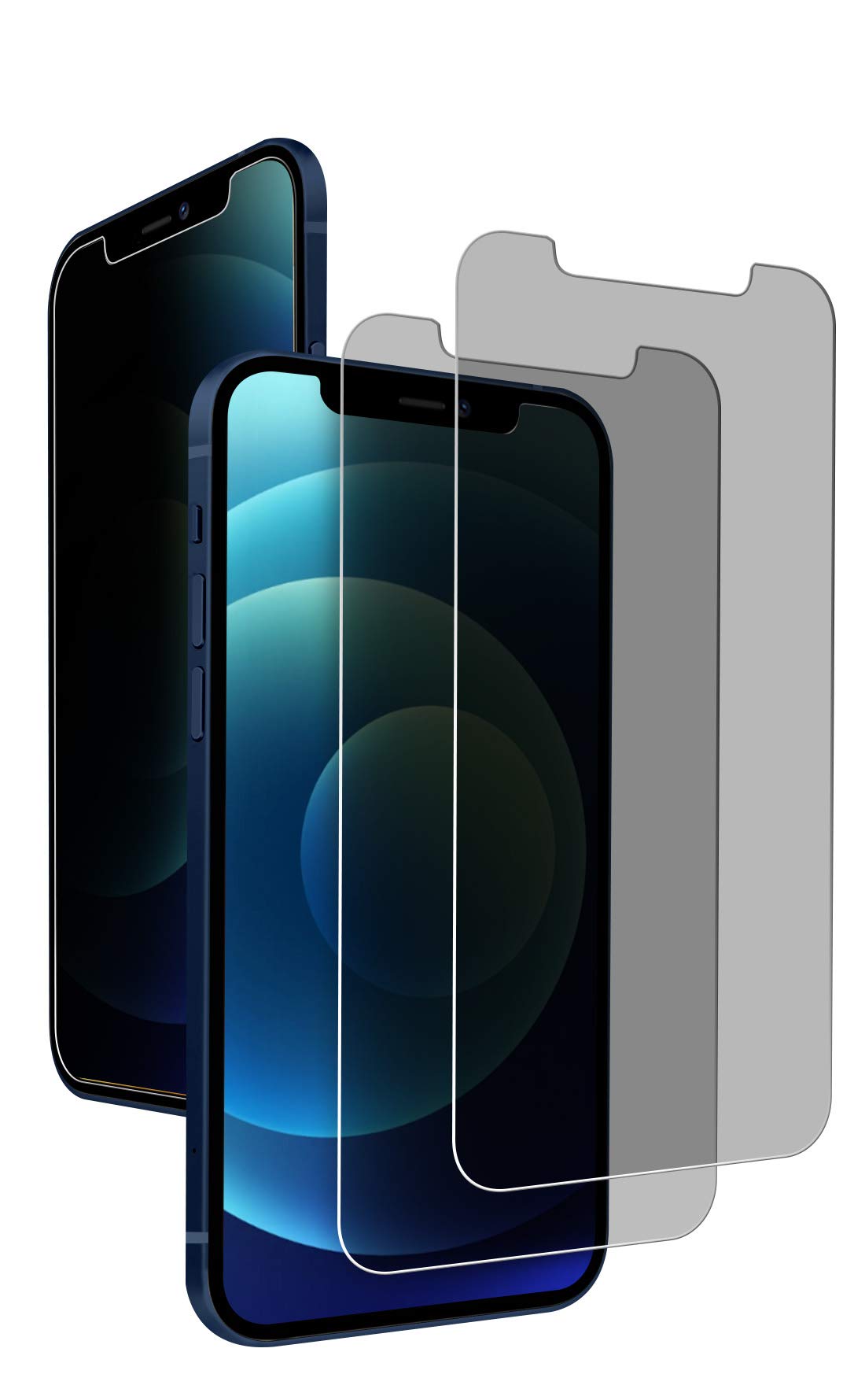 [2 Pack] TopACE for iPhone 12 5.4" Camera Protector, Upgraded HD 3D [Unaffected Flash][Bubble-Free][Easy to Install] Back Camera Screen Tempered Glass Cover