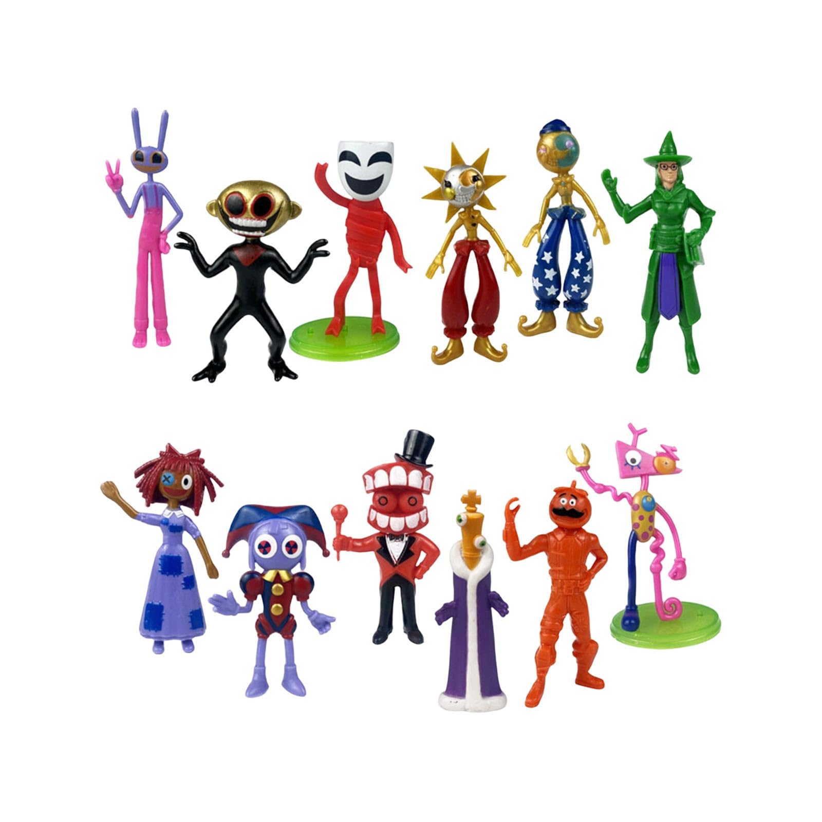 Amazing Circus Merch Pomni Jax Collectible Action Figures 03-F 12PC