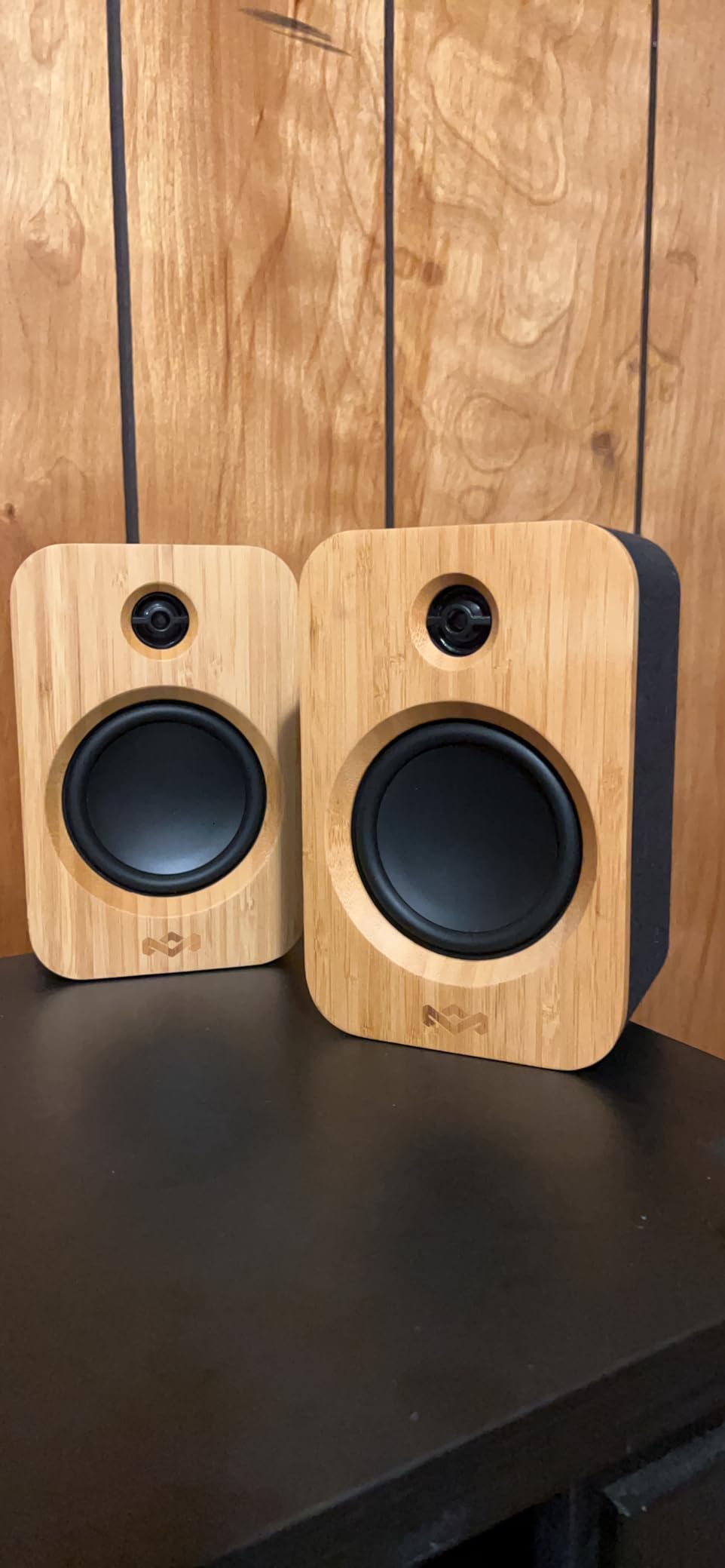 House of Marley Get Together Duo, Powerful Bookshelf Speakers with Wireless Bluetooth Connectivity and Sustainable Materials