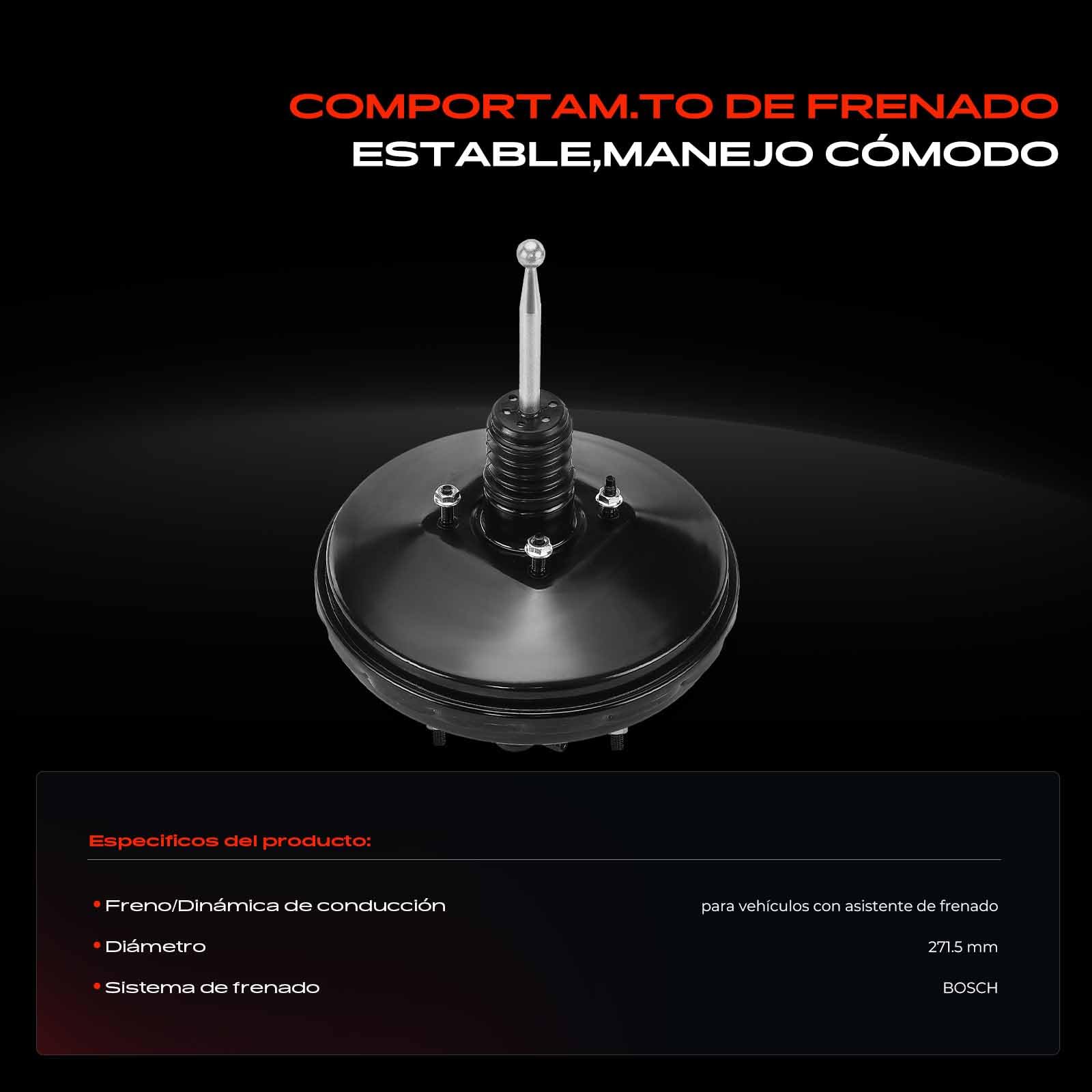 Frankberg Kit de reparación Servofreno Compatible con Golf IV 1J1 A3 8L1 Golf IV Variante 1J5 TT 8N3 TT R.o.a.d.s.t.e.r 8N9 Replace# 1J1614106D