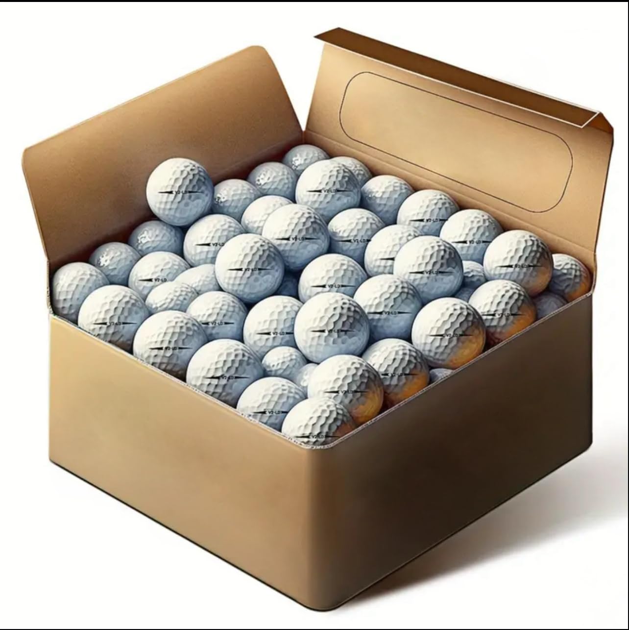 12-Caiton Surlyn Golf Balls Long Distance Flight, Tour-Level Performance, Multi-Layer Structure, Premium Quality, White