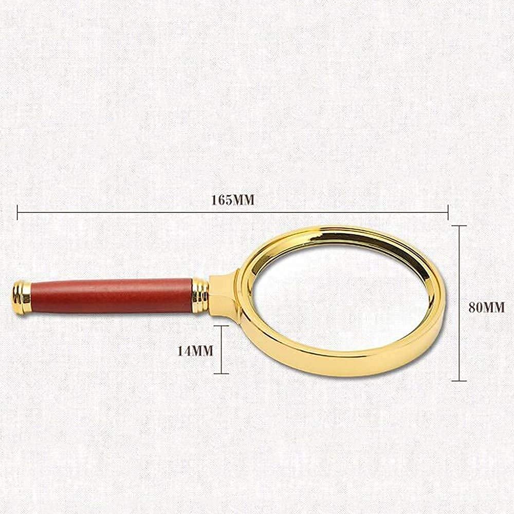 Lupa Lupa De Mano para Leer Joyería Y Trabajos Manuales Lente De Cristal De 80 Mm Lupa De Lectura Grande De 10 Aumentos Tenlo En Cuenta
