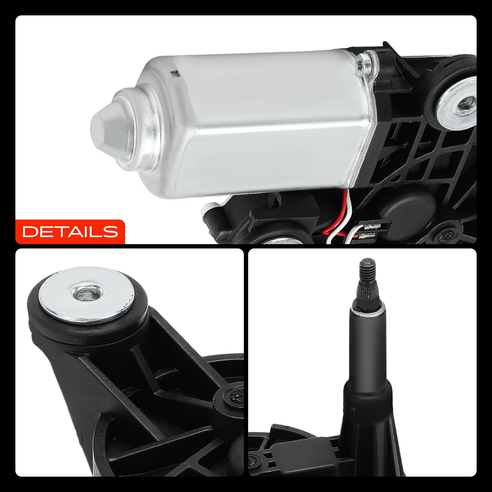 Frankberg Motore Tergicristallo Posteriore 3-Poli Compatibile con 500 312 500 C 312 500/595/695 500C/595C/695C Replace# 51850871