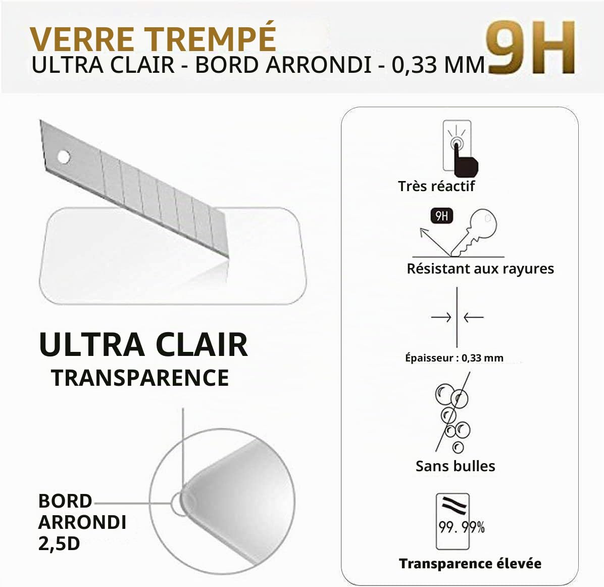 NEW'C Lot de 2, Verre Trempé pour Samsung Galaxy S20 FE / S20 FE 5G, Film Protection écran -sans Bulles d'air -Ultra Résistant (0,33mm HD Ultra Transparent) Dureté 9H Glass