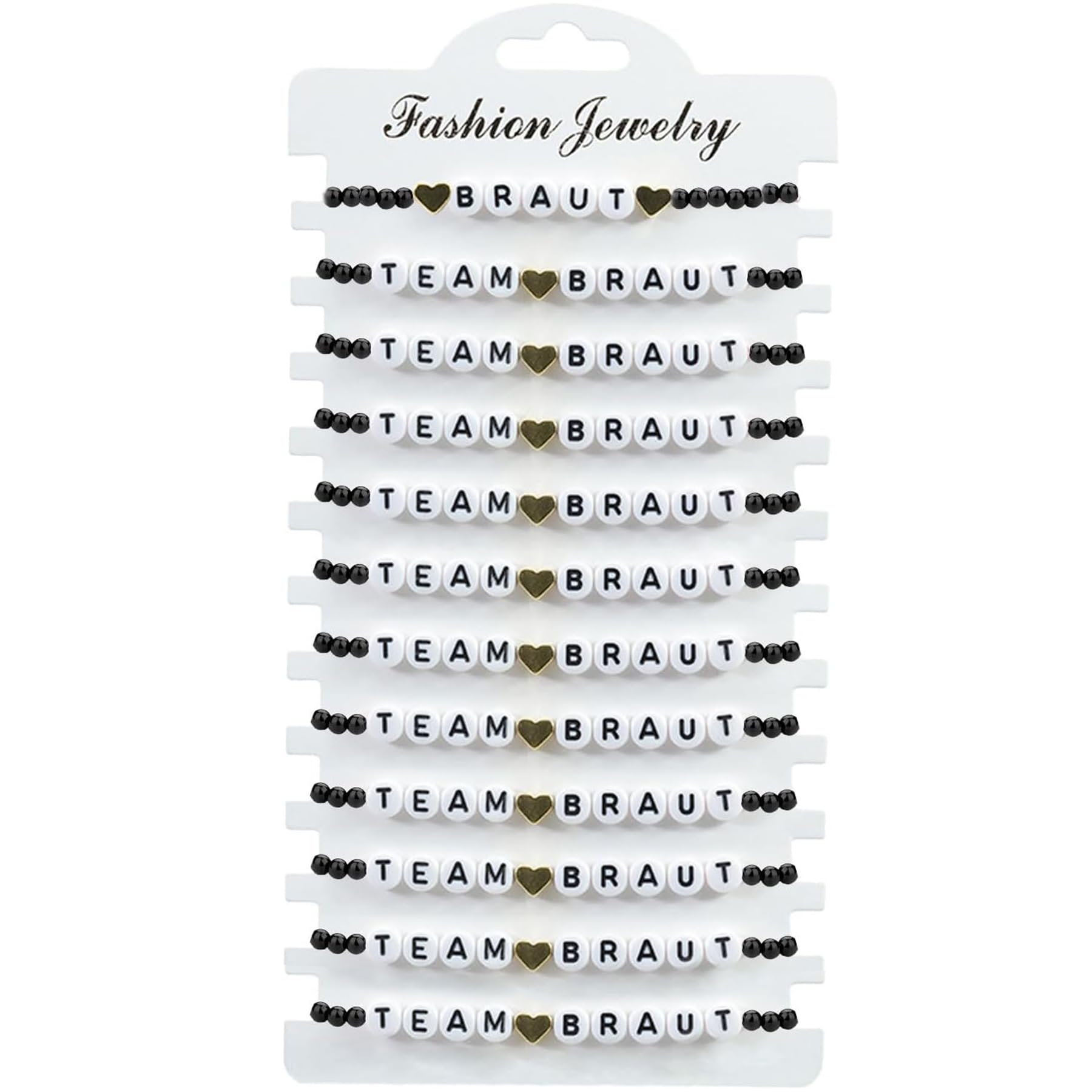 Sunshine smile 12 Stück JGA Armbänder Frauen,JGA Accessoires Frauen,Jungesellinenabschied Accessoires,Team Braut Armbänder Junggesellinnenabschied für Junggesellenabschied,Hochzeit