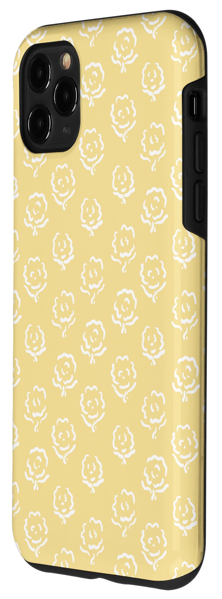 Preppy Yellow Flower Pattern Hand Painted Case for iPhone 11 Pro Max - Image 2