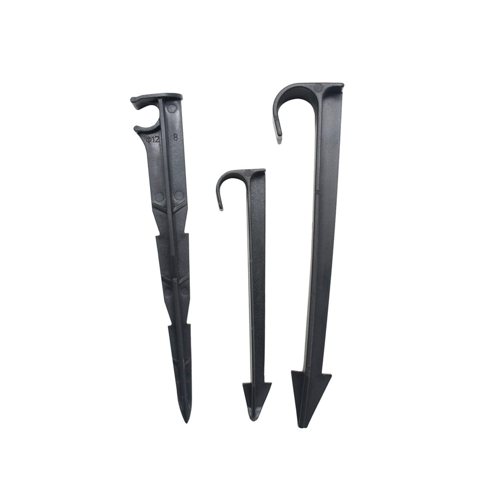 Kit de conectores conjuntos de manguera 50 piezas de 8/11 mm 16 mm 20 mm porta tubería de PE 1/2 "3/4" Manguera de jardín Soporte de fijación de la mano de jardinería accesorios de tubería agrícola