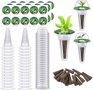120 Pcs Seed Pods Kit for Aerogarden, Plant Germination Kits, Plant Germination Trays, Hydroponics Garden Accessories for Hydroponic Growing System, Hydroponic Seed Pod Kits for Seed Starting System with 30 Grow Sponges, 30 Grow Baskets, 30 Pod Labels,30 Domes,Seed Starter Pods Replacement Root Growth Sponges