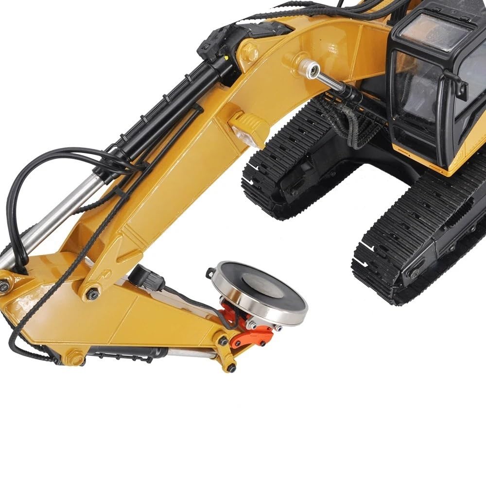 Metalowy popychacz ze skrzynią biegów do 1580 1593 1594 | High Power Linear Actuator Boom Putter Assembly for 1/14 Scale RC Excavator Modification Parts(1580 long putter)
