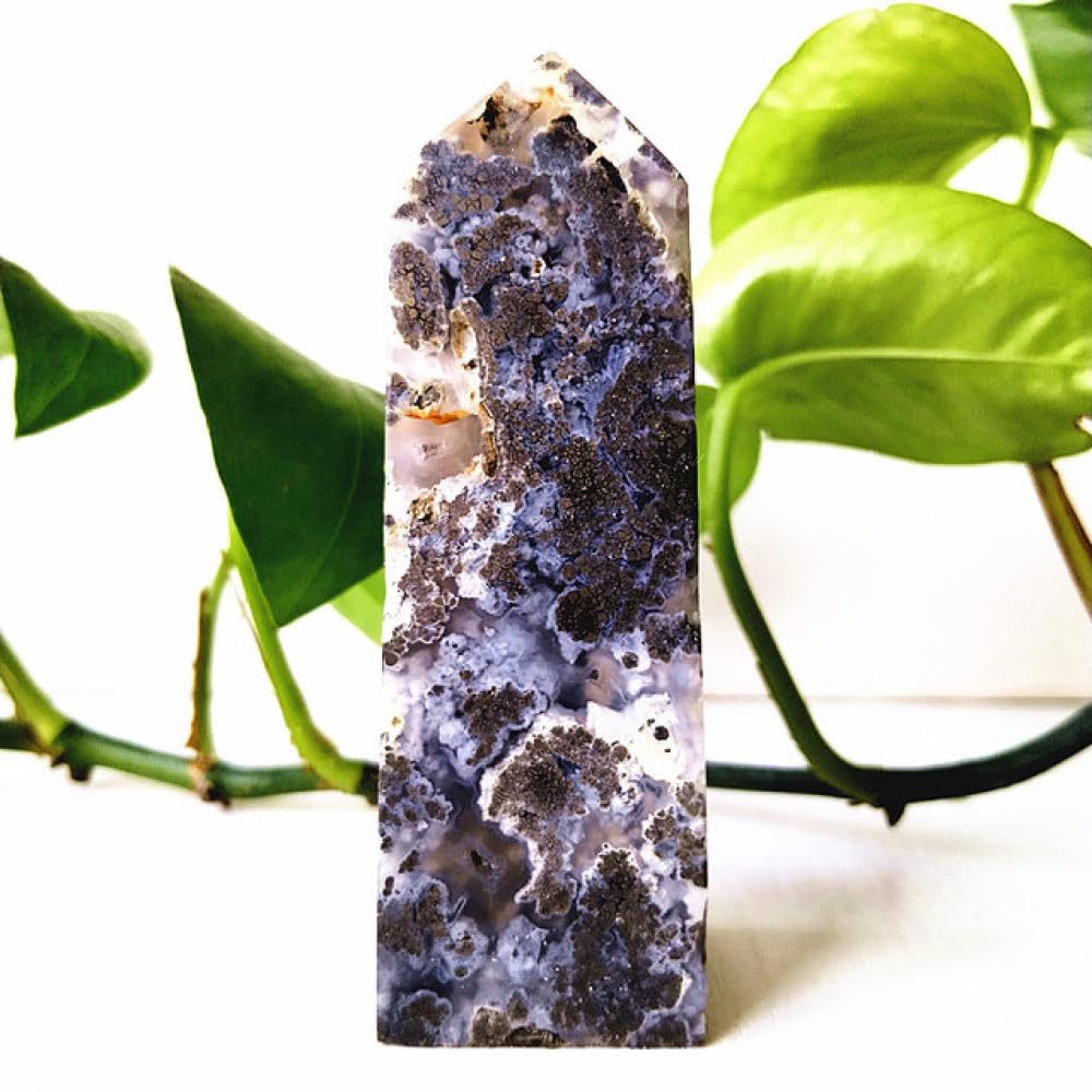 Tour de cristal d'agate cadeau idéal pour passionnés litho