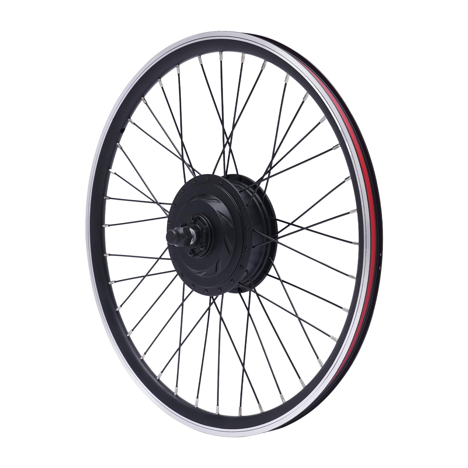 Kit de conversion de vélo électrique 27,5", 36 V, 500 W, roue avant avec écran LCD, capteur d'assistance à pédale PAS, kit moteur de vélo avec contrôleur et levier de frein, moteur