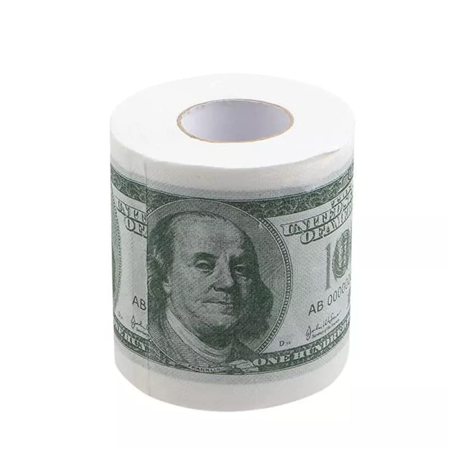 PADEX AUTOPARTS Padexᵀᴹ Money Dollar Toilet Paper Bathroom Washroom Roll Napkin Tissue 100 Bill Fun Party Prank Gift TikTok Video Idea