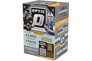 2022 Donruss Optic Football Trading Card Blaster Box - Red Hyper Parallel