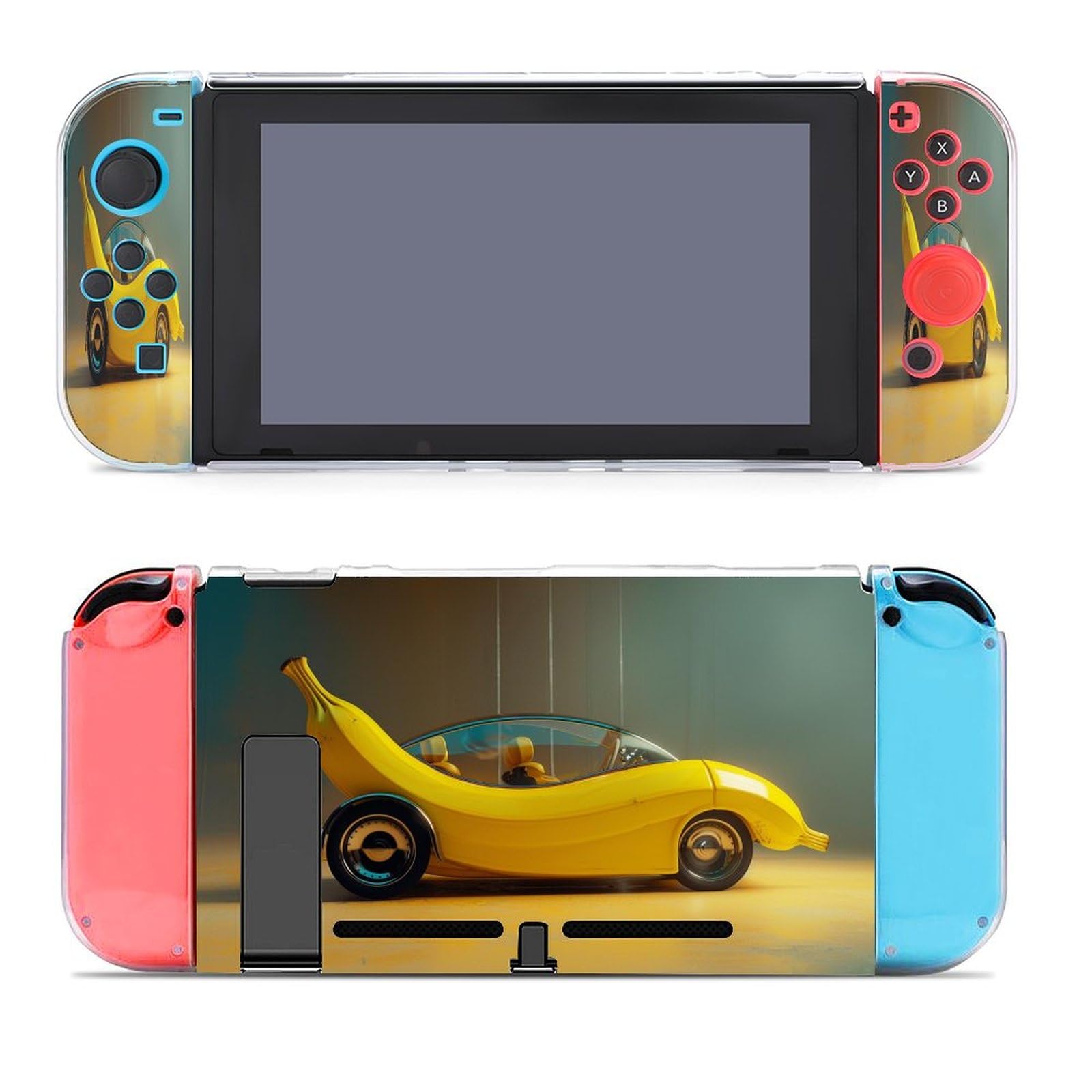 XBubupX A Giant Peach Sitting in The Middle of A Race Track Switch Game Case Protector 70s Style