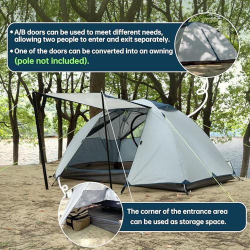 Carpa para Camping 1-2 Personas con Cubierta Impermeable miniatura 5