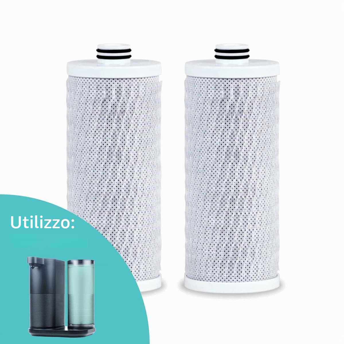 Aquasana OptimH2O - Sistema di filtraggio dell'acqua per tutta la casa, riduce il 99% di piombo e cisti, 98% PFOA e PFOS, con prefiltro e filtro UV