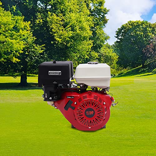 4-Stroke 15HP Gasoline Engine, 420cc Engine Motor Start Engine Gas Power Gasoline with Air Cooling System,Pull Start,8800W,3000-3600rpm - Image 4