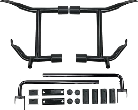 Street Glide Road Glide Saddlebag Guards Crash Bar Compatible with Harley Touring 2009-2025 FLTRX FLTRXL FLHX FLHXU FLHXL FLTRXSE FLHXSE FLTRXSTSE with Support Rails Protection Kit