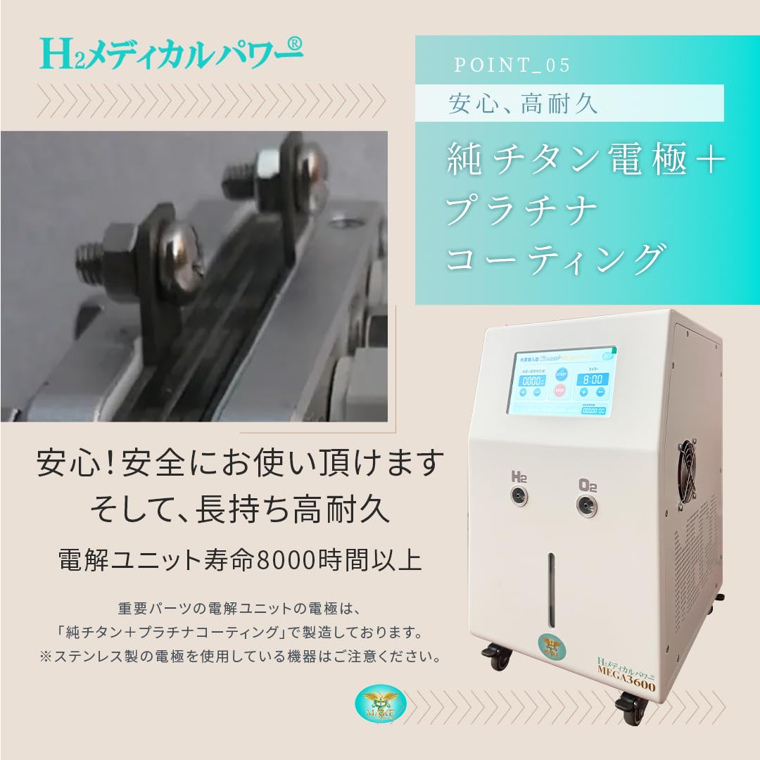 Amazon.co.jp: 高濃度水素吸入器 H2メディカルパワー MEGA3600