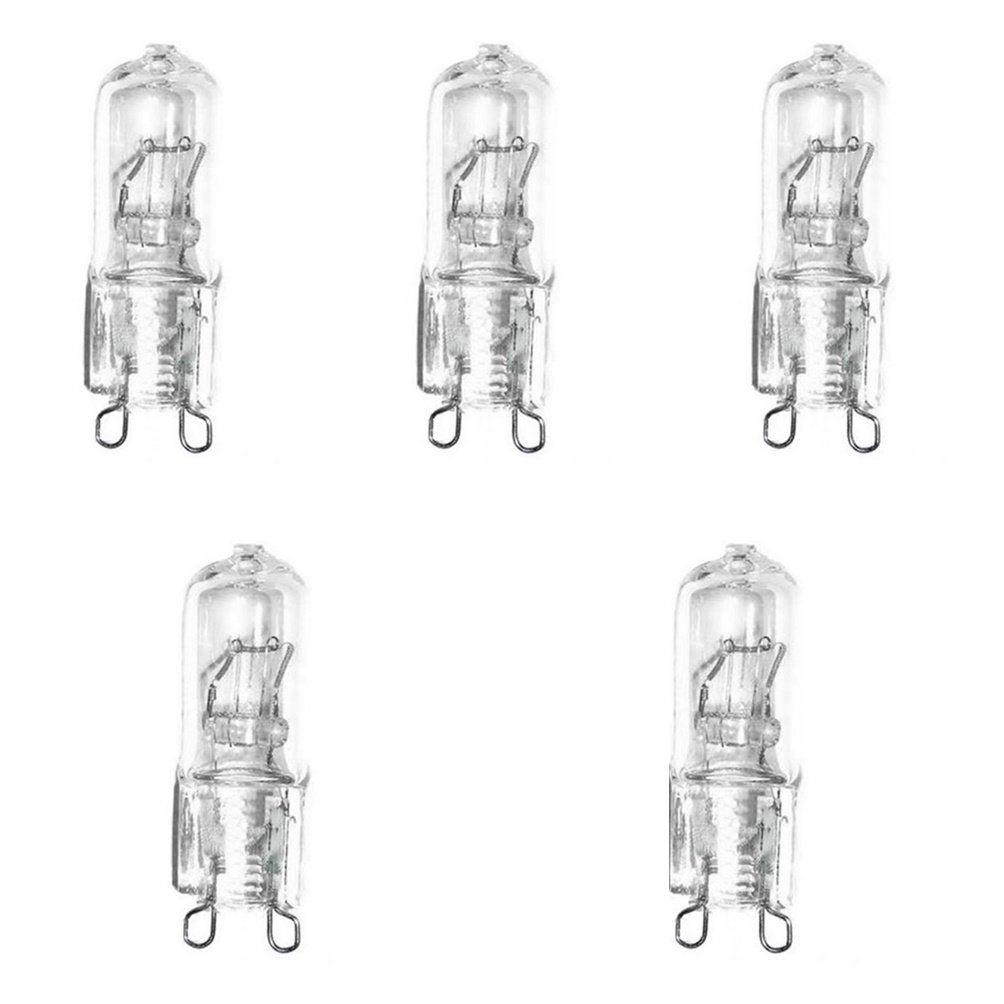 5-pack/set, G9 120v 40w NEW Crispy Halogen Bulbs